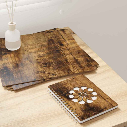 12 pcs Smoked oak 30 x 30 x 0.3 cm Engineered wood