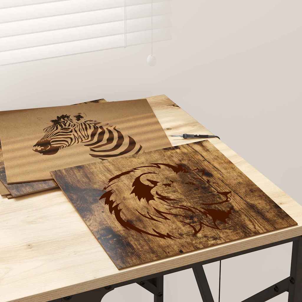12 pcs Smoked oak 30 x 30 x 0.3 cm Engineered wood