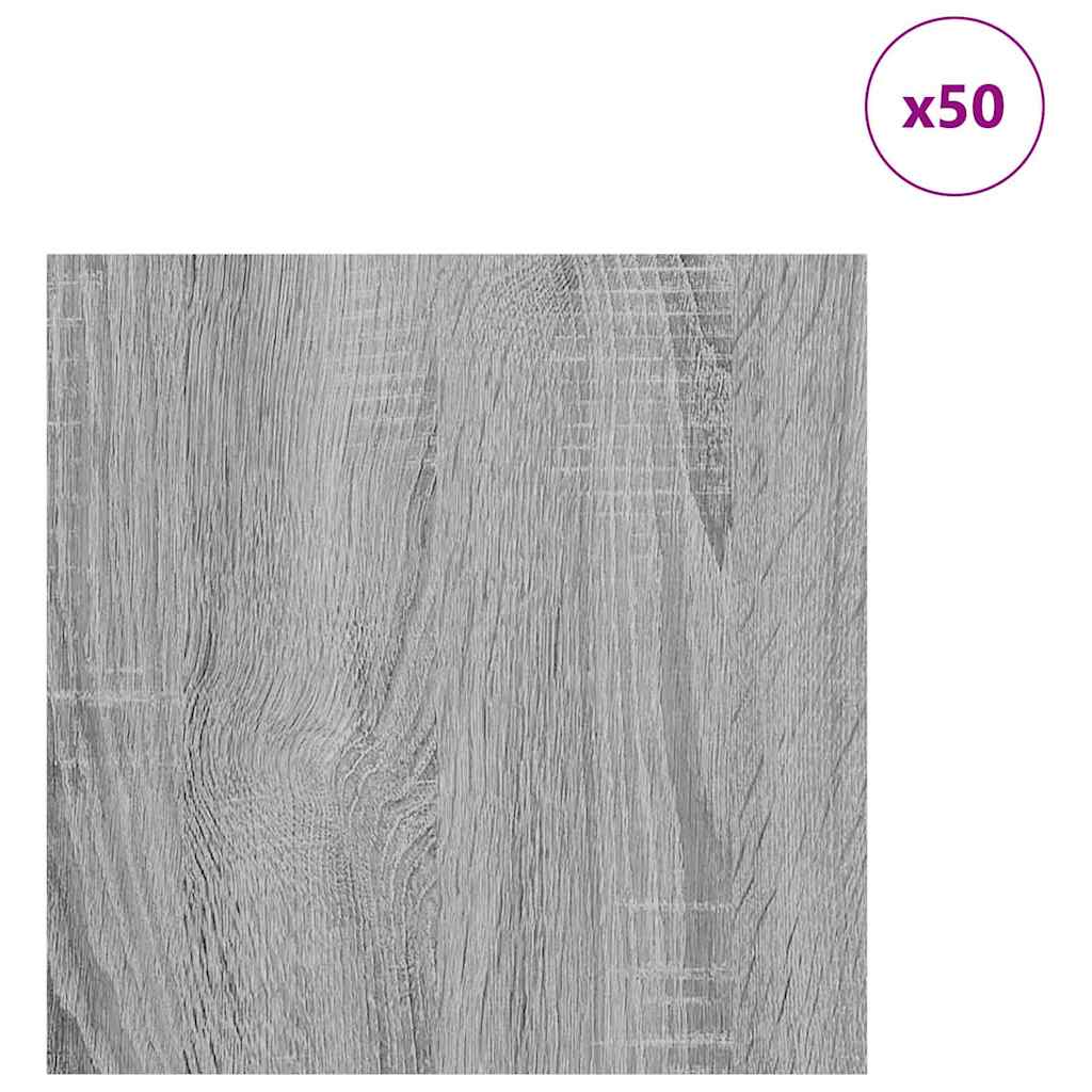 50 pcs Grey sonoma 30 x 30 x 0.3 cm Engineered wood