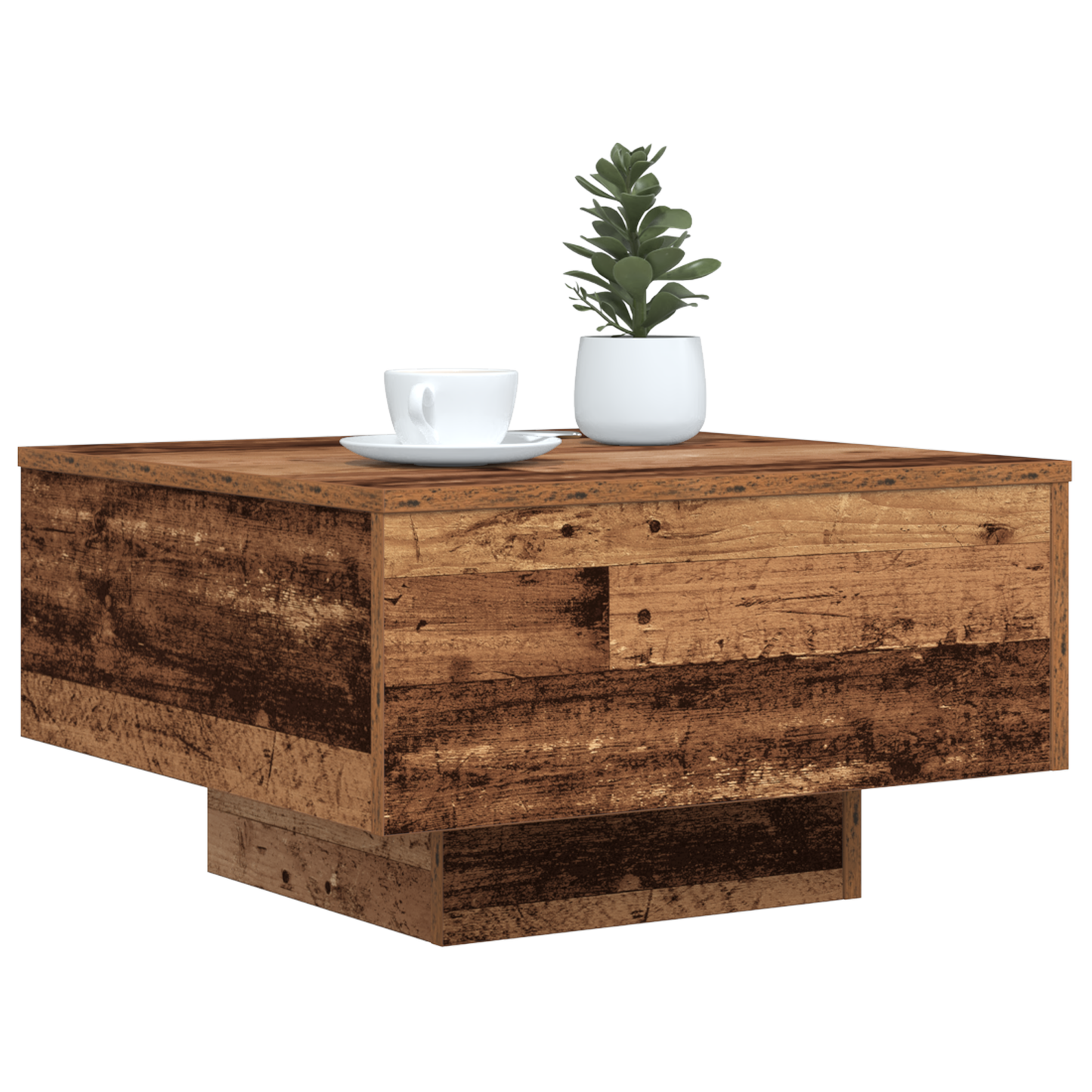 Coffee Table Old wood 55 x 55 x31 cm Engineered wood
