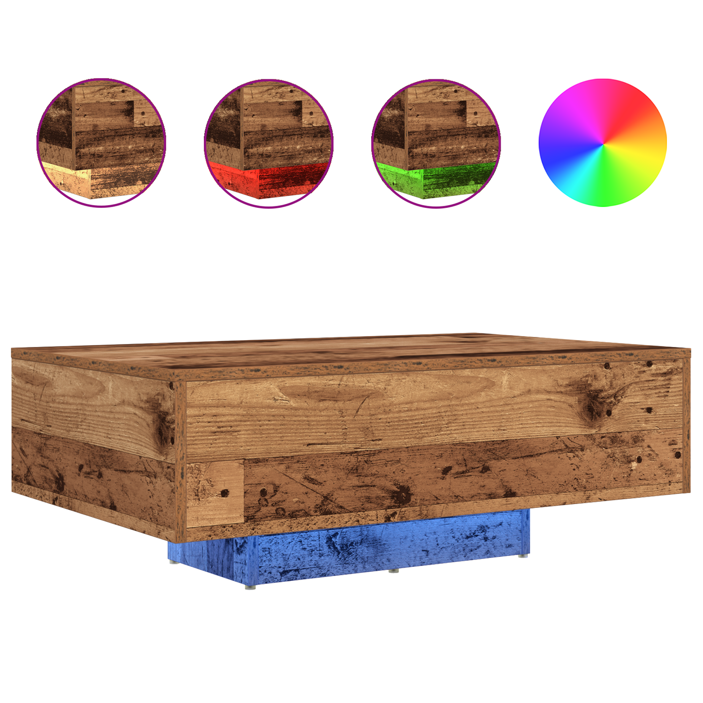 Coffee Table Old wood 85 x 55 x 31 cm Engineered wood
